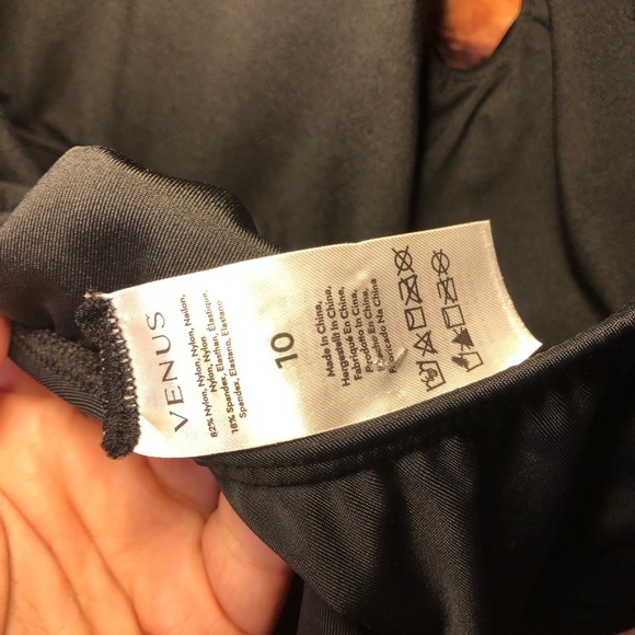 Black One piece with embellished Diamond straps - Picture 6 of 12